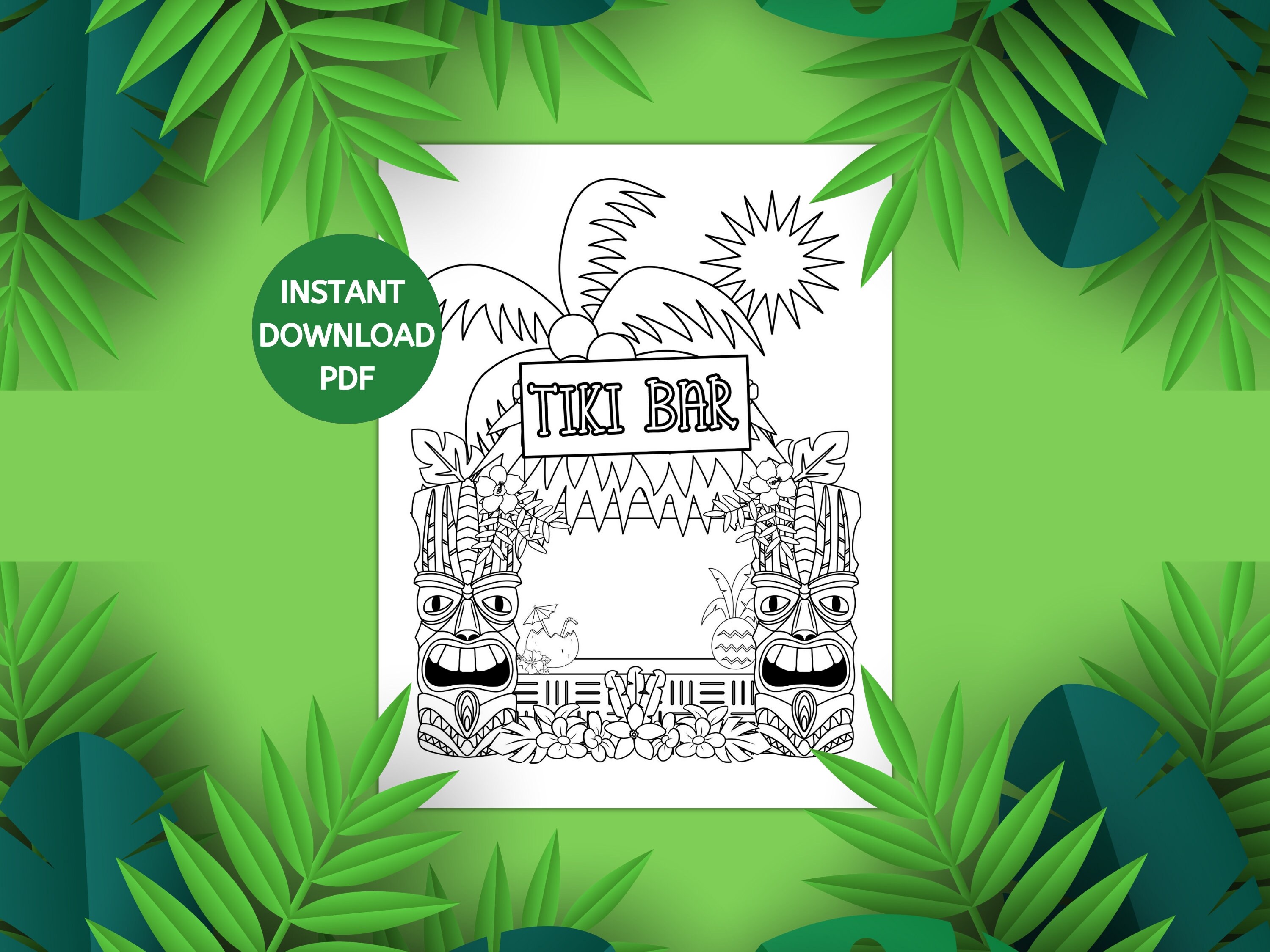 Luau Party Coloring Pages, Hawaiian Luau Coloring Pages, Summer