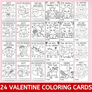 Tarjetas para colorear de San Valentín, tarjetas para colorear de San Valentín para imprimir, tarjetas de San Valentín para el aula, tarjetas de San Valentín para hacer tú mismo, tarjetas de San Valentín para niños