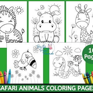 10 Safari Animal Coloring Sheets for a Wild Adventure
