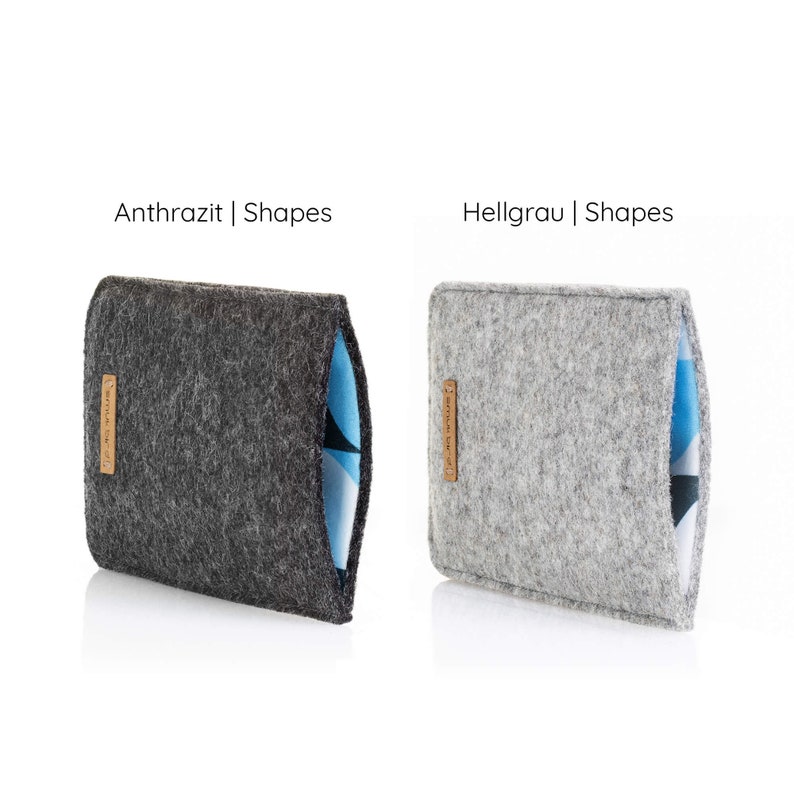 Mobile phone case for Google Pixel 7 Pro, sleeve made of wool felt and organic cotton, custom-made in Germany, sustainable and degradable image 8