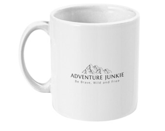 Adventure Junkie White Ceramic Mug