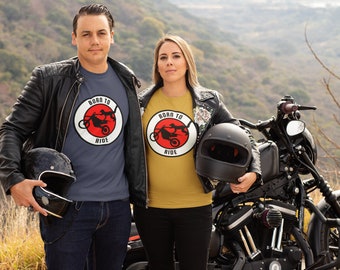 Born to Ride Motorbike Organic Cotton Tshirt