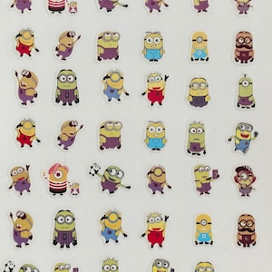 Pegatinas para decoración de uñas con personajes de dibujos animados para niños