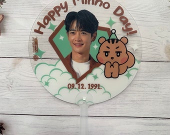 K-pop Picket plastic Fans Large Cupsleeve Cupsleeve event for SHINEE ATEEZ and Stray Kids