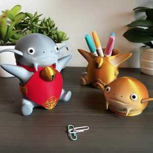 Namazu Desk Buddy – FFXIV にインスパイアされた収納コンテナと楽しいオフィスオーガナイザー – ファイナルファンタジー ファンに最適!