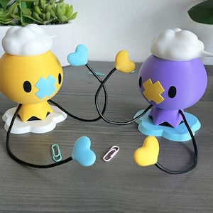 Organizador de escritorio con globo fantasma a la deriva: ¡lindo organizador inspirado en juegos para útiles de oficina y adornos!