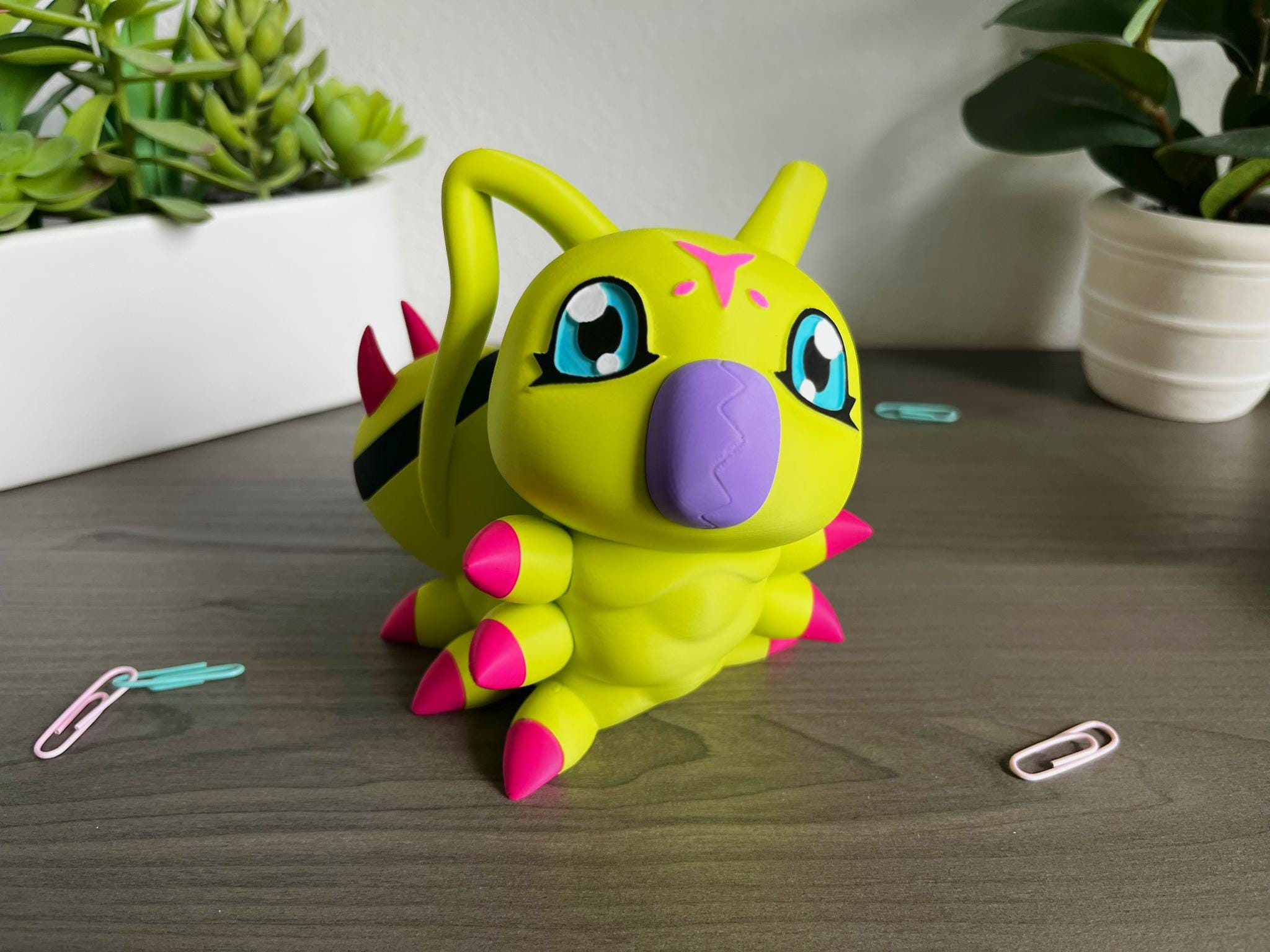 Buy Wormmon Desk Buddy - Digimon Adventure 02 Inspired 3D Printed ...