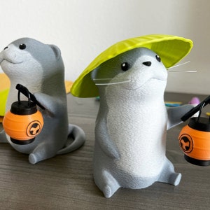 Odder Otter Desk Buddy Minion– Final Fantasy XIV FFXIV-Inspired Cute Storage Container for Office & Home!