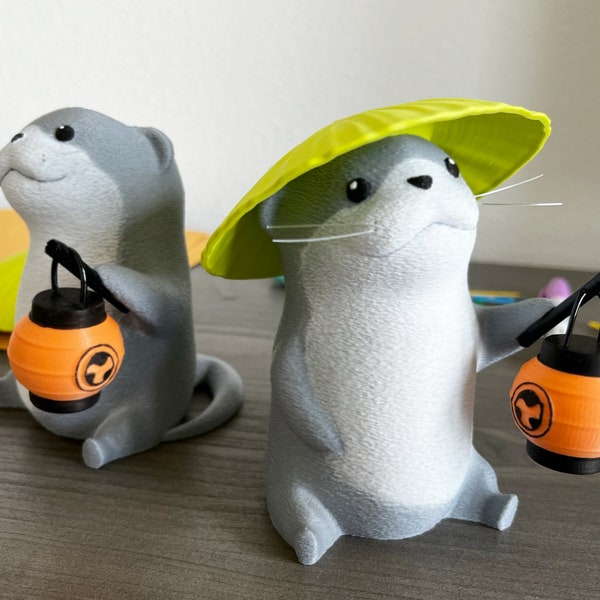 Odder Otter Schreibtisch Buddy - FFXIV inspiriert, handbemalter geheimer Aufbewahrungsbehälter und Organizer!