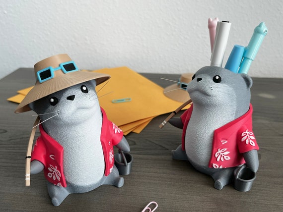 Abroader Otter Desk Buddy Final Fantasy XIV / FFXIV Inspired Storage  Container 