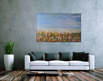 Original Hand-painted Abstract Painting Art Abstract Contemporary Painting Canvas Wall Art Space Structure Painting Modern Art
