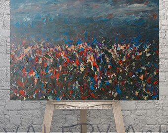 Painting Original Abstract Deco Art Modern Oil Painting