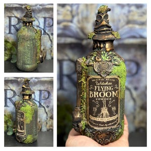 Limited quantity ! Potion bottle 21 cm , Wizard  , Halloween , Witchcraft  , apothecary  , collector’s item
