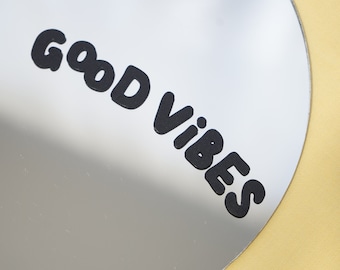 Good Vibes Decal | Positive Quote | Car Decal | Decal for Mirror | Decal Sticker | Positive Decal | Bumper Decal | Gift