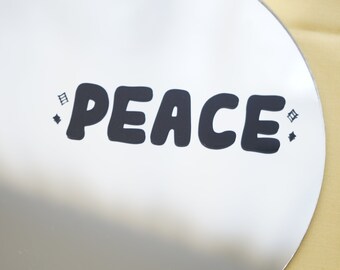 Peace Decal | Positive Quote | Car Decal | Decal for Mirror | Decal Sticker | Positive Decal | Bumper Decal | Gift