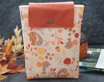 Book Sleeves | Handmade | Book Accessory | Padded Book Sleeve | Autumn Book Pouch | Gift for Reader | Book Protector | Paperback Book Sleeve