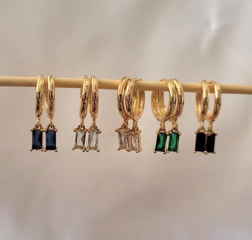 Charm Hoop Earrings - GOLD – FALA Jewelry