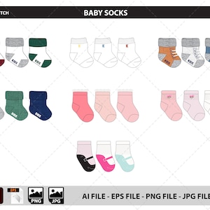 Puede incluir: Un conjunto de nueve pares de calcetines para bebé en varios colores y diseños. Los calcetines presentan diferentes patrones, incluyendo rayas, lunares y diseños florales. Los calcetines están hechos de materiales suaves y cómodos y son perfectos para mantener los pies pequeños calientes y acogedores.