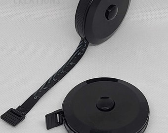 Soft retractable double sided mini tape measure
