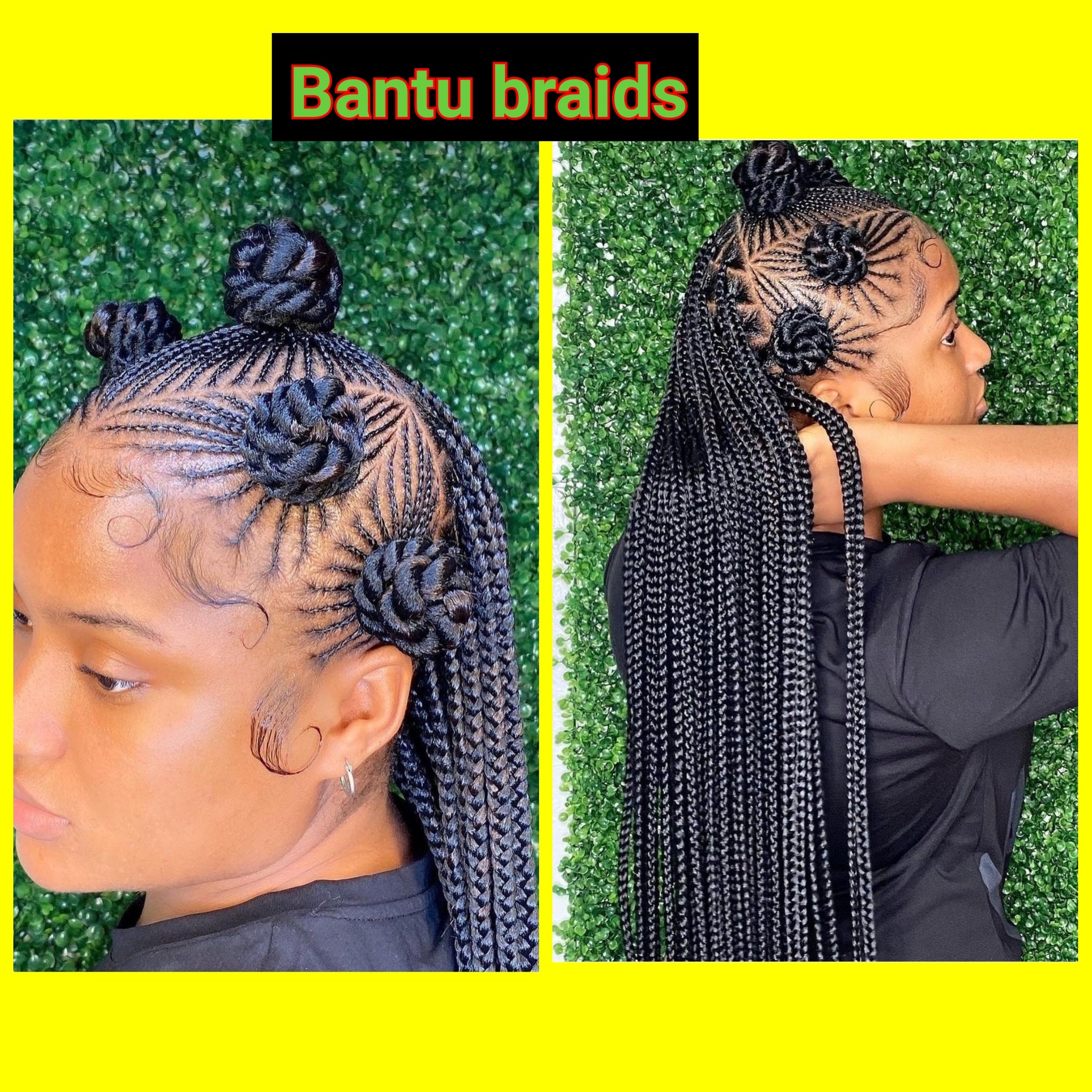 Bantu Braids Wig Full Lace Braids Wig cornrow Braids Wig Etsy