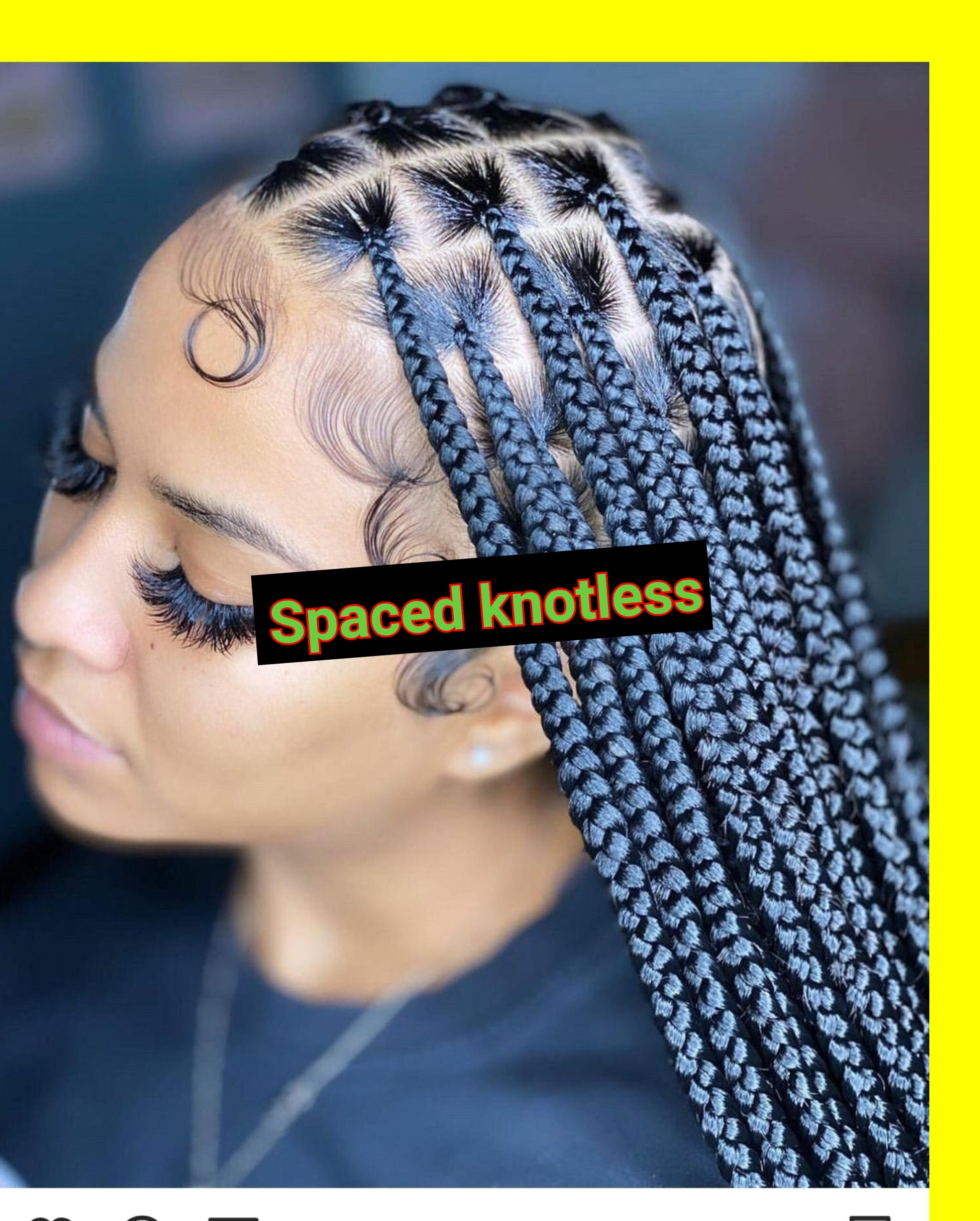 Knotless Braid Wig full Lace Braid Wig Braided Wigs box Etsy
