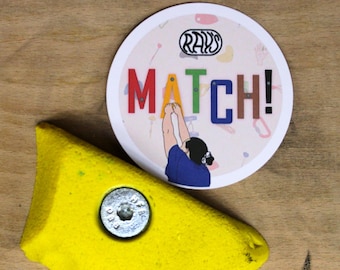 MATCH! - Gioco di carte da arrampicata per 2-6 giocatori, ideale per le escursioni di arrampicata - Regalo perfetto per scalatori e amanti del bouldering - Fatto a mano da Ray's Climbing