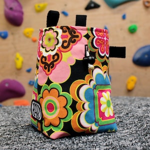 Chalk Bag for Climbing & Bouldering Handmade from Repurposed and Recycled Materials (IKEA supersize) | Gift for Climbers or Boulderers