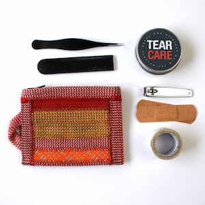 Warm Tones Climbing Rope Zip Pouch (small) - Handmade in the UK from retired climbing ropes | Unique Gift for Climbers and Boulderers
