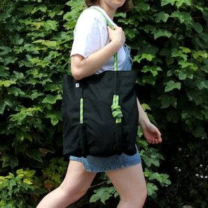 Rope Tote - Handmade in the UK from Retired Climbing Rope and Deadstock Canvas | Unique Gift for Climbers and Boulderers