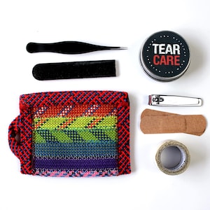 Rainbow Climbing Rope Zip Pouch (small) - Handmade in the UK from retired climbing ropes | Unique Gift for Climbers and Boulderers