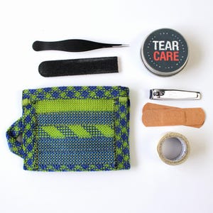 Cool Tones Climbing Rope Zip Pouch (small) - Handmade in the UK from retired climbing ropes | Unique Gift for Climbers and Boulderers