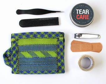 Cool Tones Climbing Rope Zip Pouch (small) - Handmade in the UK from retired climbing ropes | Unique Gift for Climbers and Boulderers