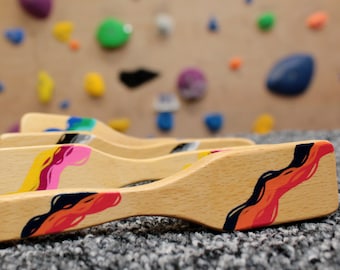 Hand Painted Chalk Brush for Climbing (Rivers) - Personal and Custom Designs Available - The Perfect Gift for Climbers & Boulderers by Ray's