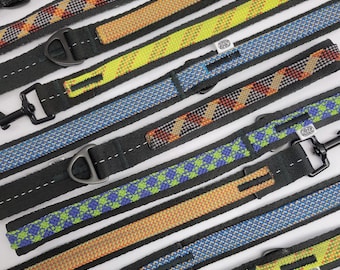 Customisable Climbing Rope & Auto Belay Dog Lead - Handmade from Retired Climbing Ropes and Decommissioned Auto Belay Bands