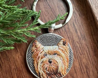 Yorkshire Terrier Lover&#39;s Keyring - Unique Pet Remembrance Key Chain | Custom Pet Keychain,Pet Memorial Key Chain,Unique Dog Keyring for Mom