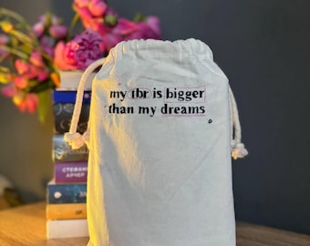 Embroidered Cotton Book Cover