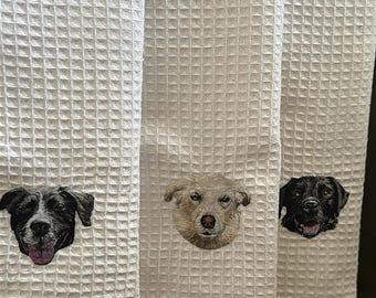 Napkins with embroidery of your pet | Personalized table setting | Kitchen decor | 100% cotton napkins