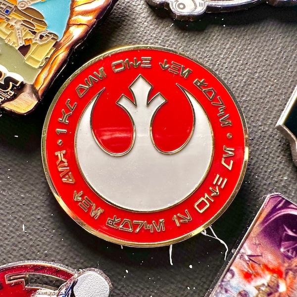 One With the Force Rebel 1.5-inch Pin