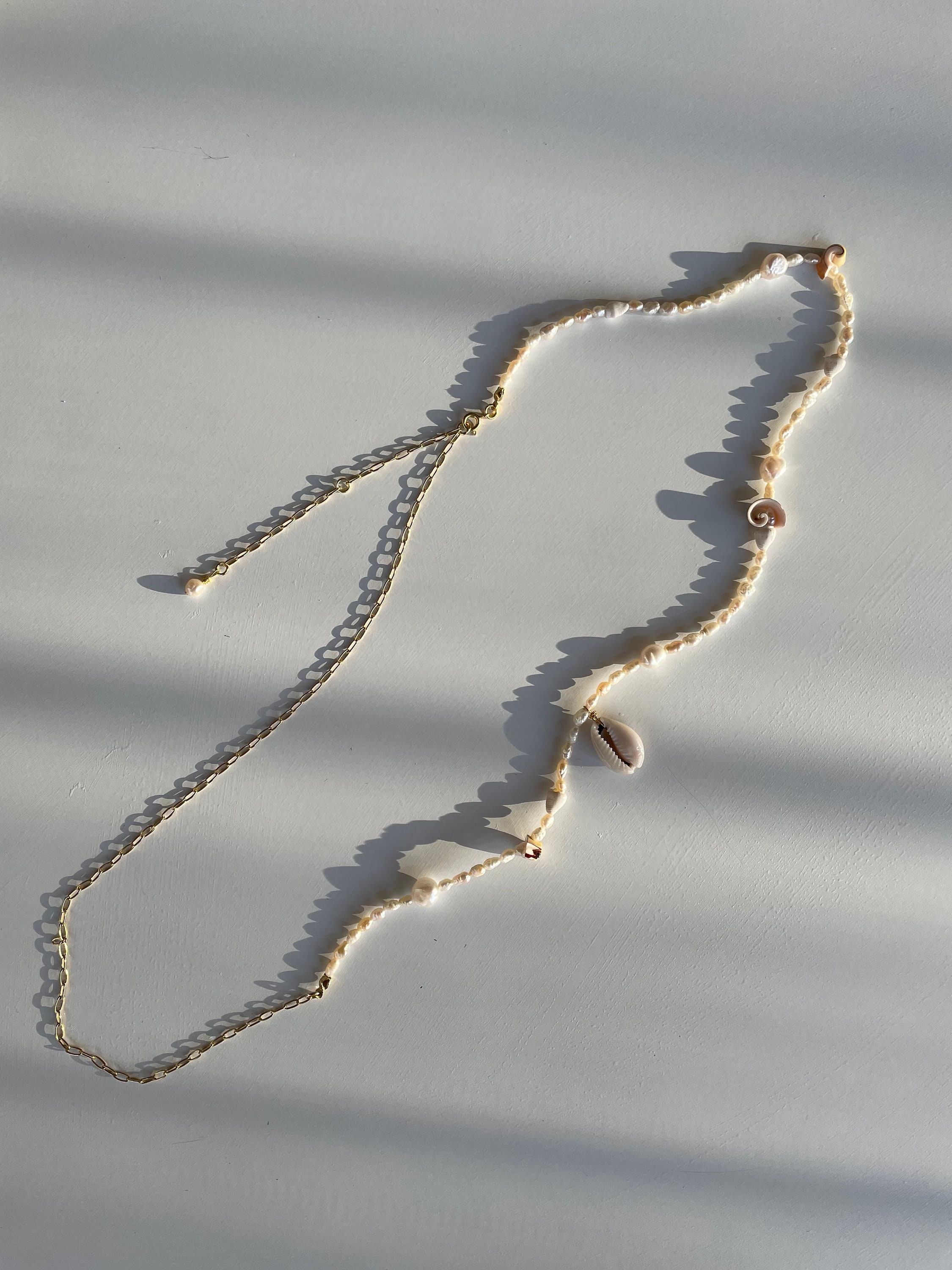 Gold Plated Shell Shaped Chain, Necklace Chain, Bulk Chain