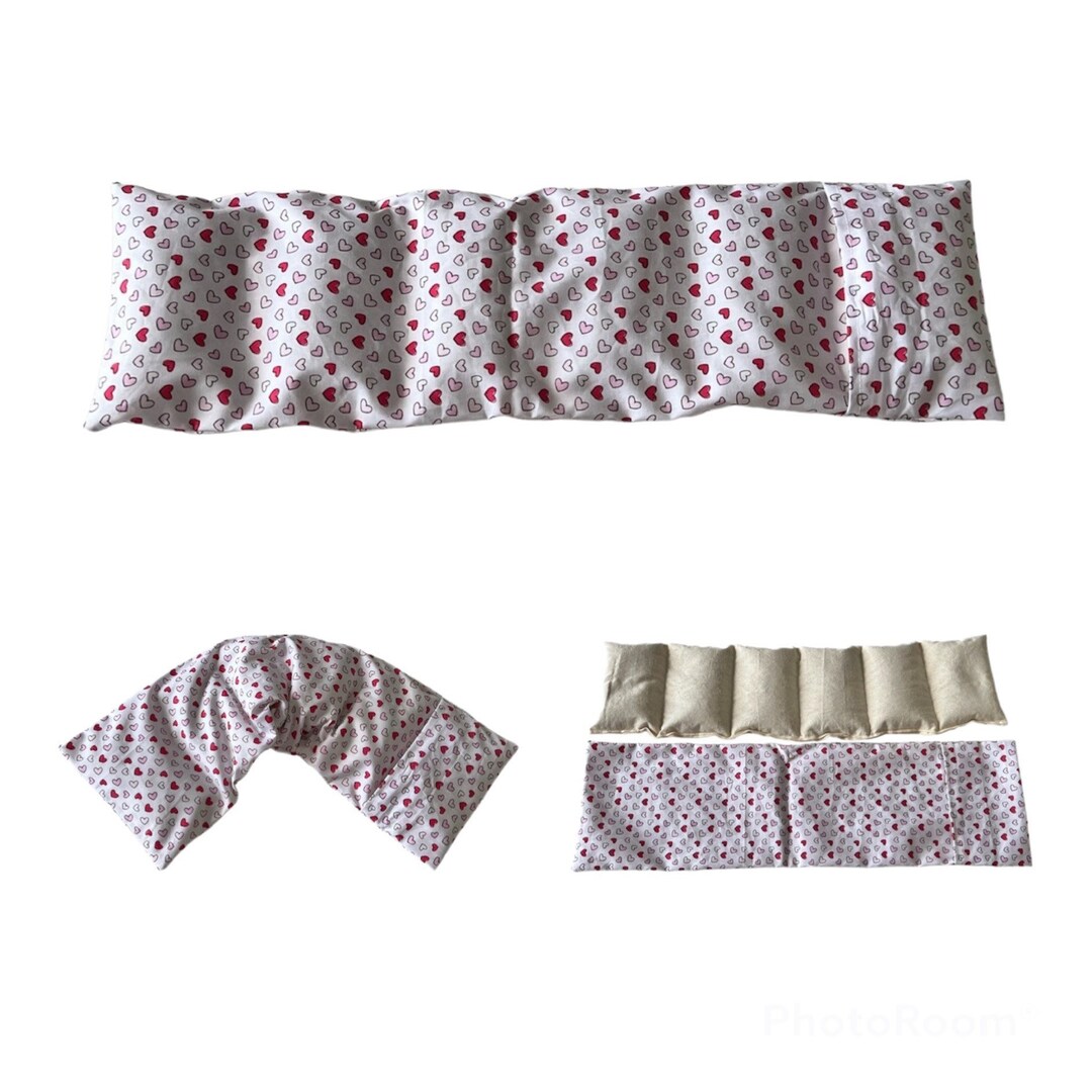 Large Wheat Bag With Removable Cover Heat Wheat Pack Neck Etsy