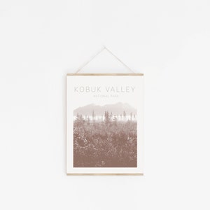 Kobuk Valley National Park Art / National Park Minimalist Poster