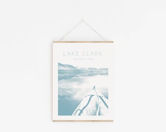 Lake Clark National Park Art / Nationalpark Minimalistische Post / Fine Art