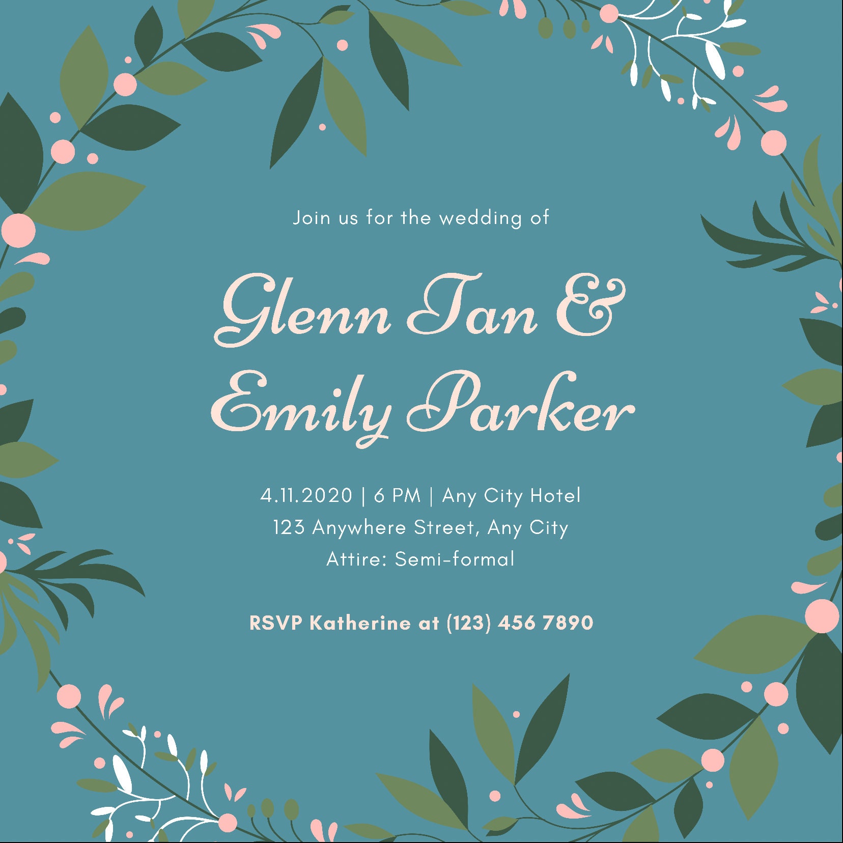 Wedding Invites Digital Downloads Etsy