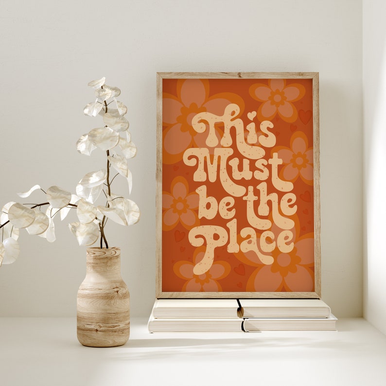 70s Decor Retro 70s Home Decor 70s Wall Art Retro Home Etsy