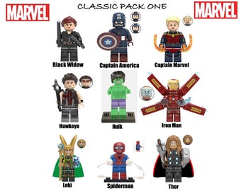Marvel Block UK Seller. Captain marvel Mini Figure 
