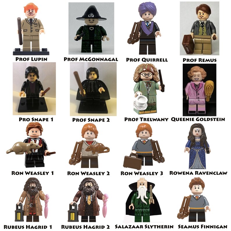 HARRY POTTER Custom Mini Figures Wizard Hogwarts Hermione Etsy