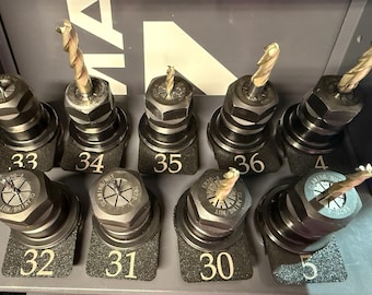 25 etiquetas magnéticas para herramientas BT-30