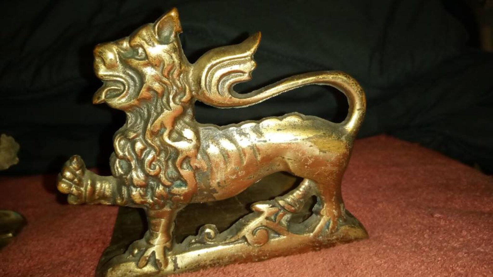Vintage Solid Brass Lion Bookends. Pair Etsy