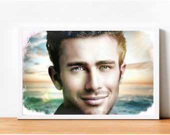 James Dean Digital Illustration Print