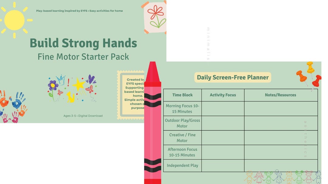Fine Motor Skills Activities for 3–5 Year Olds | EYFS Printable Pack ...